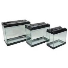 Büyük Boy Plastik Kapaklı Akvaryum - Yeşil Renk