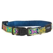 ROGZ Kemik Desenli Renkli Boyun Tasması