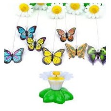 Pilli - Dönen Kelebekli Kedi Oyuncağı